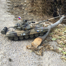 金属电动对战越野男孩玩具四驱遥控车 恒龙遥控坦克T90超大履带式