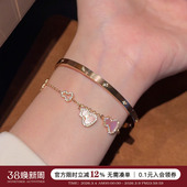 love手镯女不掉色钛钢高级感百搭时尚 窄版 网红手环 超值福利