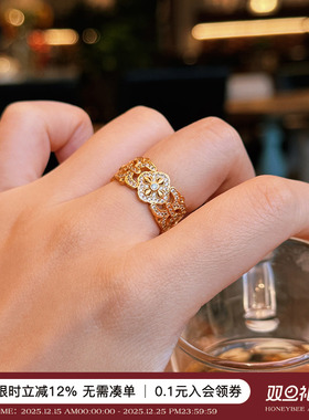 蜜蜂妈金店同款金刚杵戒指