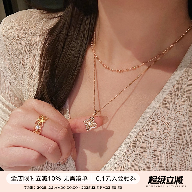 蜜蜂妈手作十字金刚杵项链秋冬