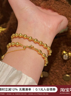 小众重工猫眼珠实心手串