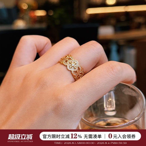 蜜蜂妈金店同款金刚杵戒指