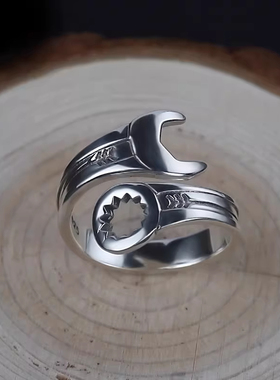 原创设计扳手戒指个性男士指环