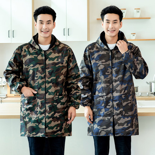 男款加绒外穿罩衣工作服