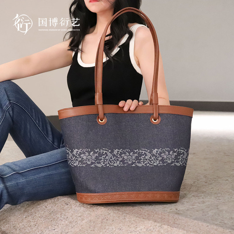 中国国家博物馆海晏河清提花托特包时尚百搭大容量生日情人节礼物,节庆用品/礼品,文化创意包/袋,淘宝优惠券,粉丝福利购,淘宝优惠卷