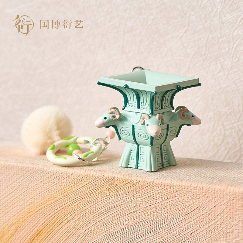 中国国家博物馆国宝文物珍宝萌粒盲盒创意可爱挂件装饰高颜值礼物