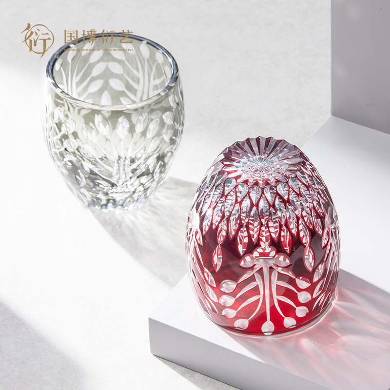 中国国家博物馆金步摇玻璃杯复古家用水杯茶具国风文创杯子礼物,餐饮具,玻璃杯,淘宝优惠券,粉丝福利购,淘宝优惠卷