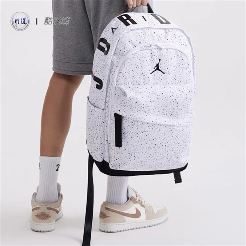JORDAN BRAND 男女运动休闲双肩包学生白水泥背包JD2133032PS-008