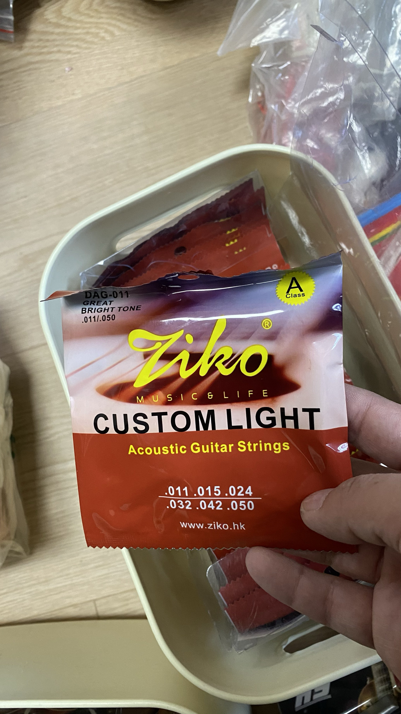 Ziko立欧民谣吉他琴弦套装011系列套弦A级品质一包六根价格包邮