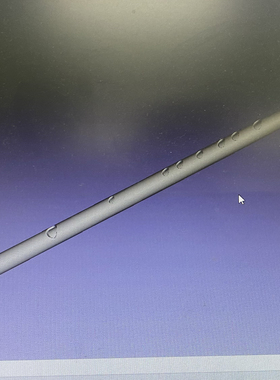 3D打印E调笛子直径1.95cm长度52.25cm体积53.77立方厘米一周交货