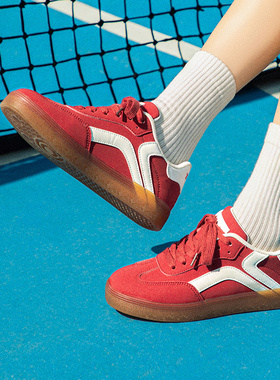 鞋有亿 2025夏新款复古红色美式板鞋鮀品百搭鞋子女款休闲运动鞋