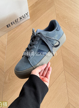 鞋有亿 2025秋冬新款灰色百搭德训鞋男厚底时尚休闲板鞋潮鞋子ins