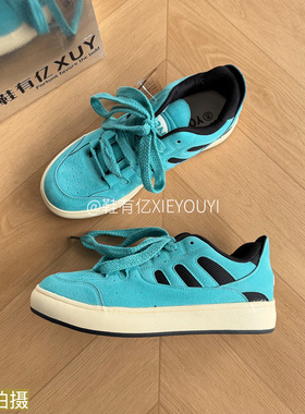 鞋有亿 2025秋冬新款网红蓝色面包鞋爆款小白鞋休闲运动板鞋男潮