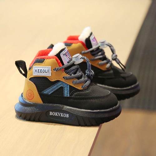 2024新款儿童雪地靴加绒加厚