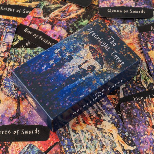 特殊亮片画风余光塔罗牌 传统韦特卡牌the afterlight tarot