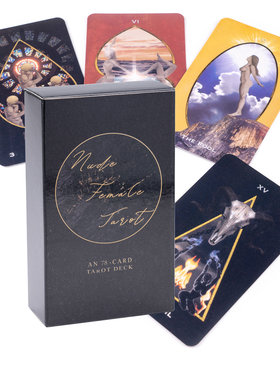 铅笔画风全裸女性塔罗牌 nude female tarot 韦特系卡罗牌