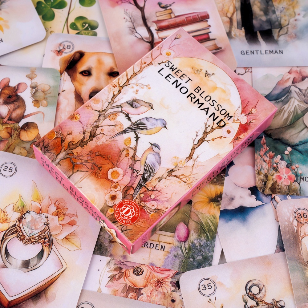 唯美柔情风甜蜜花开雷诺曼 传统卡牌 sweet blossom lenormand