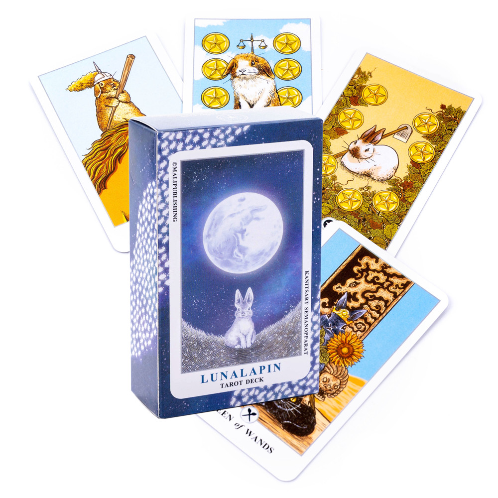 可爱兔子塔罗牌 Lunalapin Rabbit Tarot月下兔泰国月球兔塔罗牌 模玩/动漫/周边/娃圈三坑/桌游 桌游卡牌 原图主图