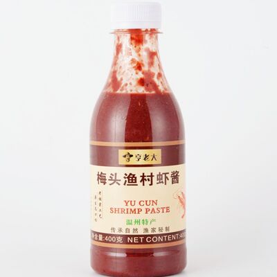 温州特产亨老大温州虾酱400g*1瓶瑞安梅头虾子酱蒸肉腌制品包邮