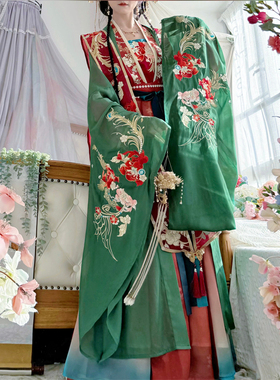 墨晨烟雨【金羽良缘】原创明制汉服凤仪婚服女重工刺绣大袖套装