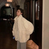 Зимняя длинная бархатная куртка, в корейском стиле, средней длины, оверсайз, увеличенная толщина