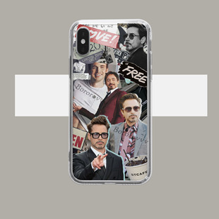 罗伯特唐尼钢铁侠手机壳 适用于 苹果14安卓OPPO红米华为vivo小米