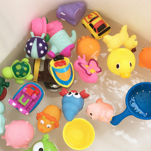 环保搪胶公仔进口材质安全婴幼儿童宝宝捏捏叫戏水洗澡玩具 正品