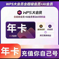 【官网充值】wps超级会员svip会员两年2年wps大会员一年12个月