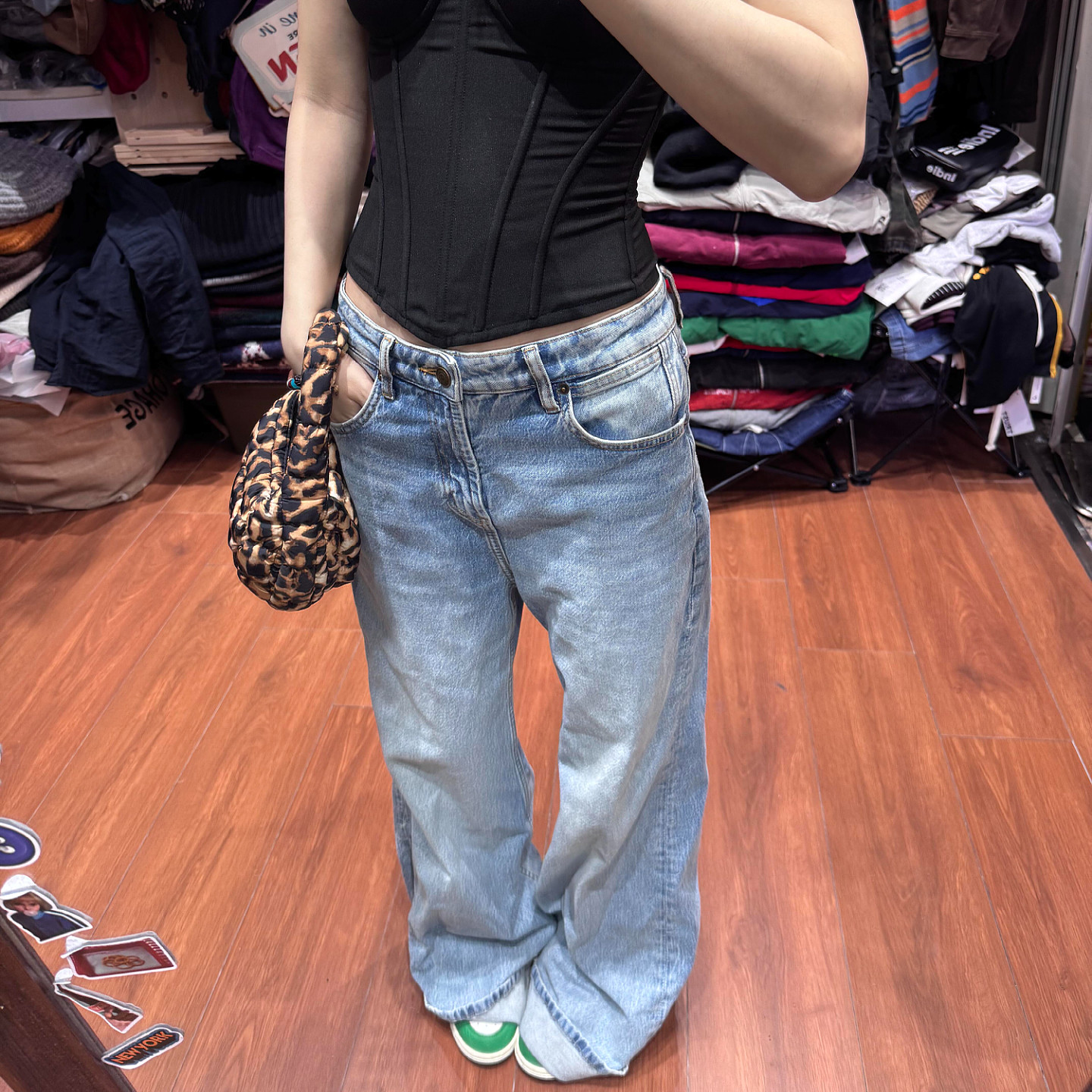 大码美式复古水洗做旧阔腿牛仔裤女2026新款高街宽松显瘦直筒长裤,女装/女士精品,大码裤装,淘宝优惠券,粉丝福利购,淘宝优惠卷