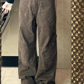 美式 复古解构多口袋工装 牛仔裤 大码 女设计感宽松直筒显瘦阔腿长裤