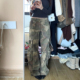 美式 男女高街宽松显瘦阔腿长裤 vibe复古迷彩印花工装 多口袋牛仔裤
