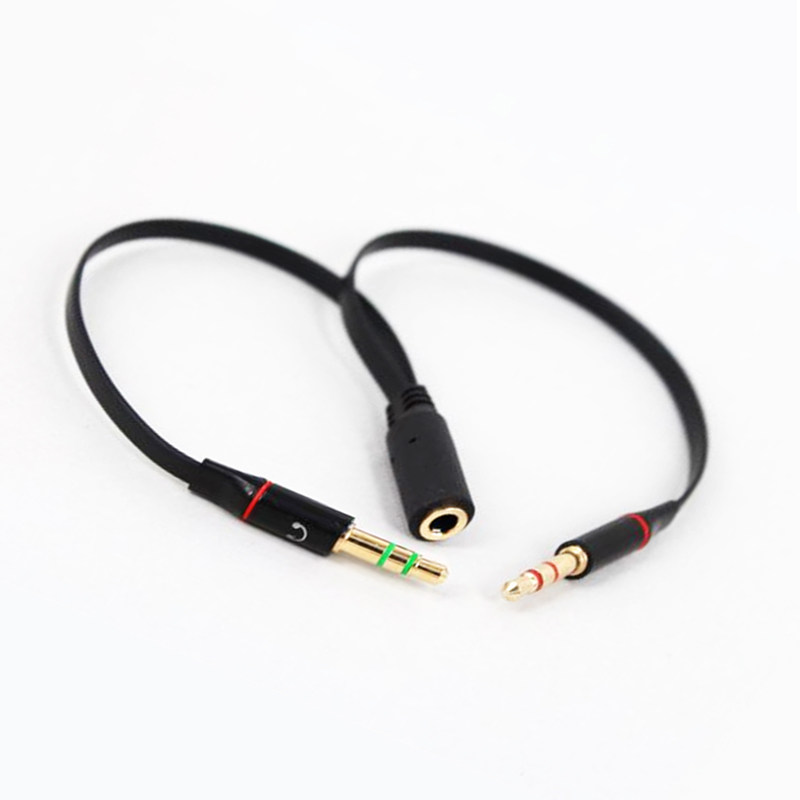 3.5mm一分二音频线转接电脑耳麦耳机转接头3.5母转双3.5公分线器