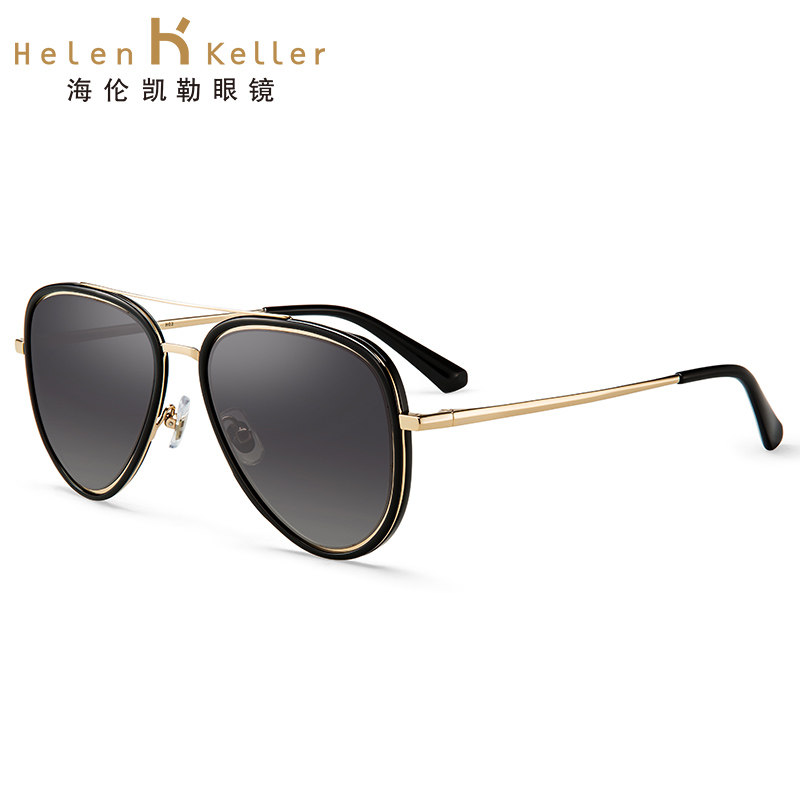 海伦凯勒男女新款潮蛤蟆镜经典偏光驾驶镜个性近视太阳镜H8756