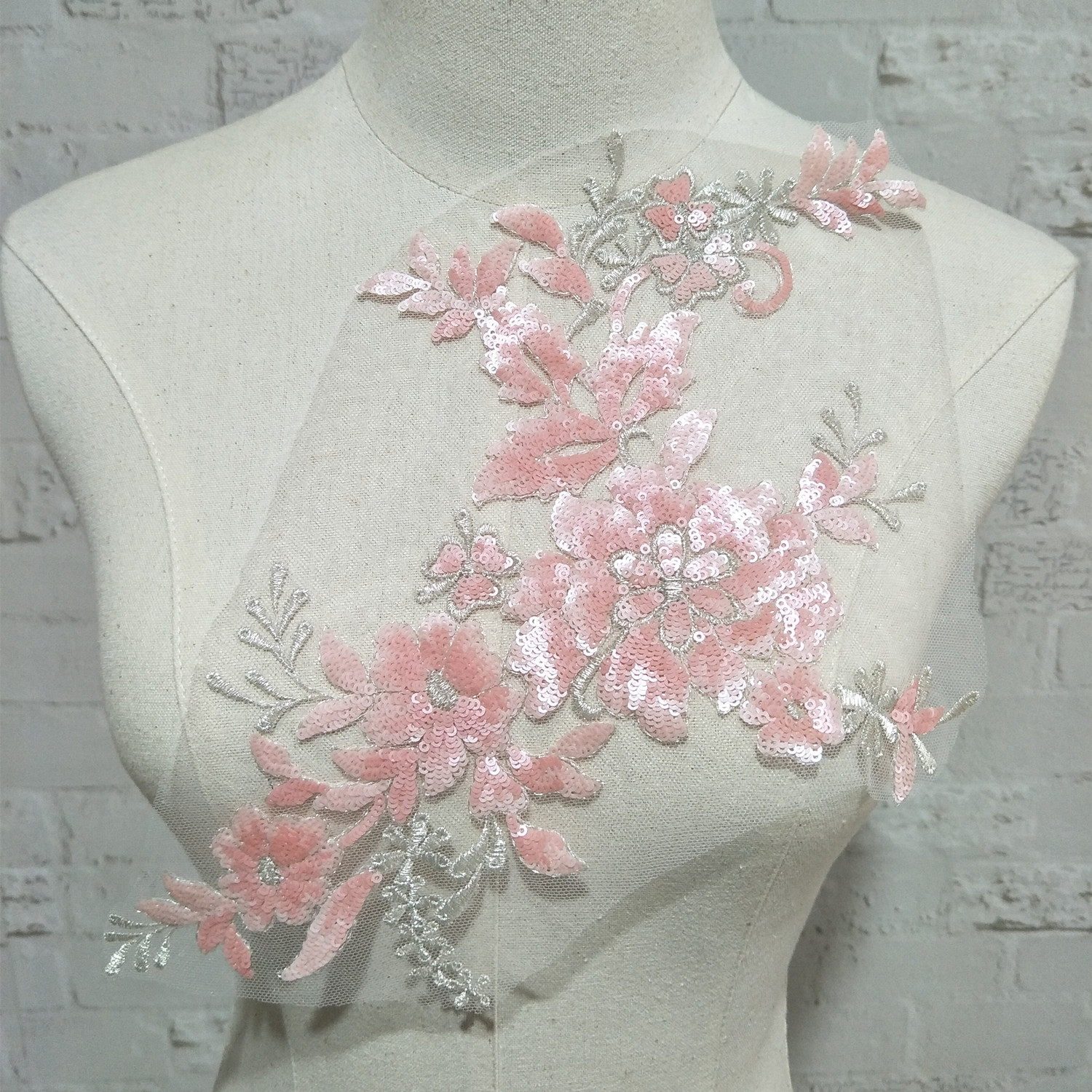 15色亮片蕾丝花衣服花边布料