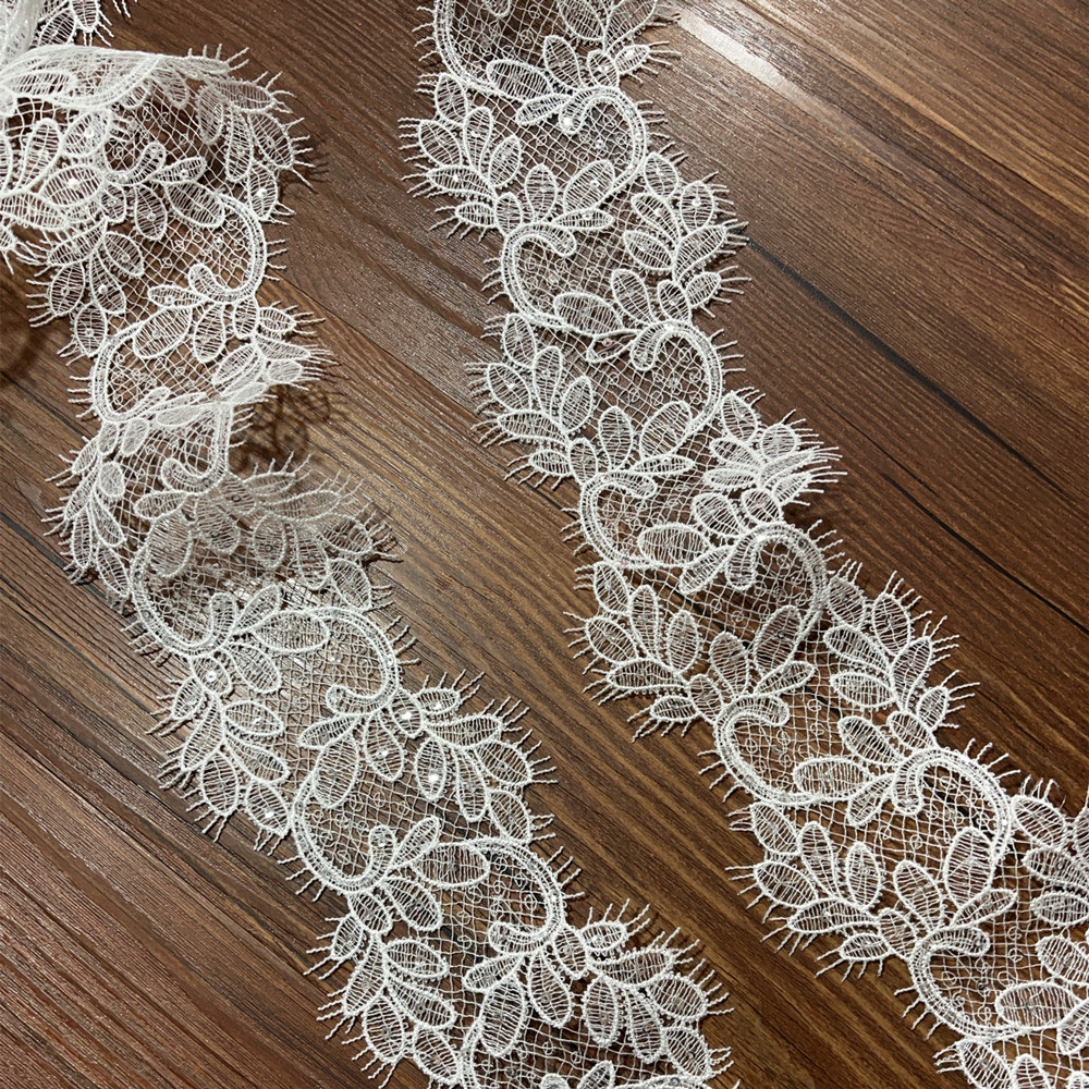 新品精致鏤空魚絲線睫毛蕾絲花邊 手工diy輔料婚紗頭紗裝飾輔料