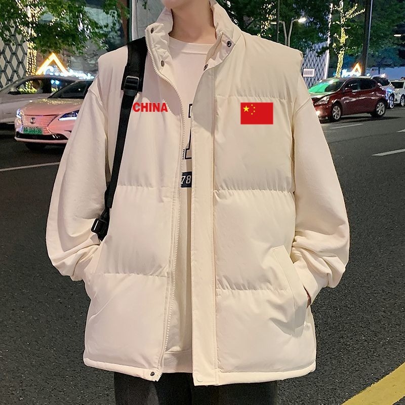 休闲立领马夹男生秋冬加