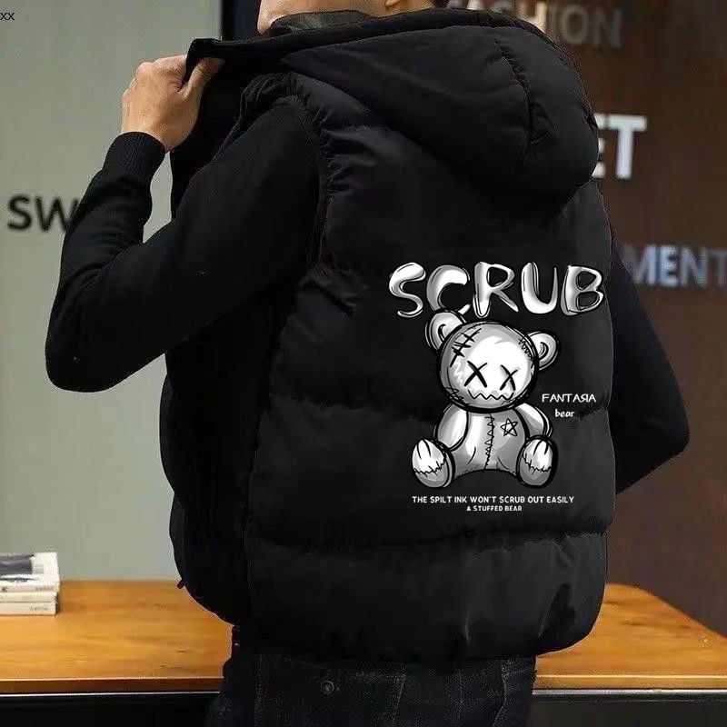 棉马甲外套男生冬季潮流