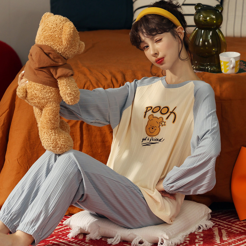 长袖全棉可外穿2021年新款睡衣