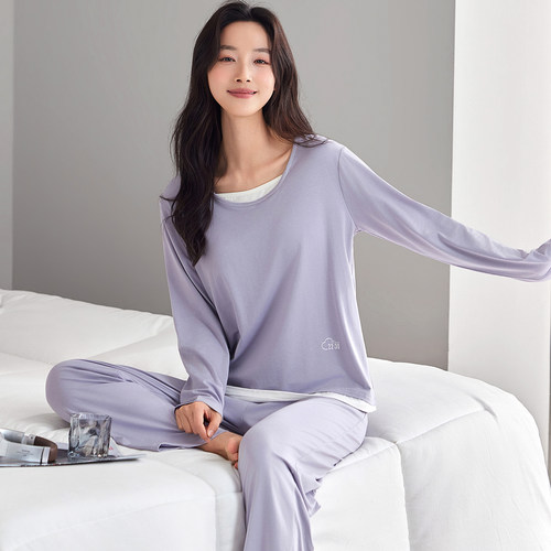 休闲2026新款凉感简约家居服套装