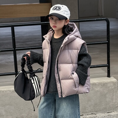 2025冬季新款90白鸭绒羽绒马甲