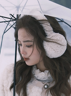 charholo小红书网红博主同款糯米团耳包冬天保暖耳罩毛毛耳暖耳套