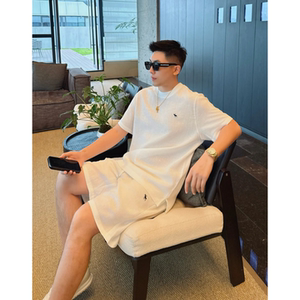 夏季男士老钱风短袖短裤休闲套装