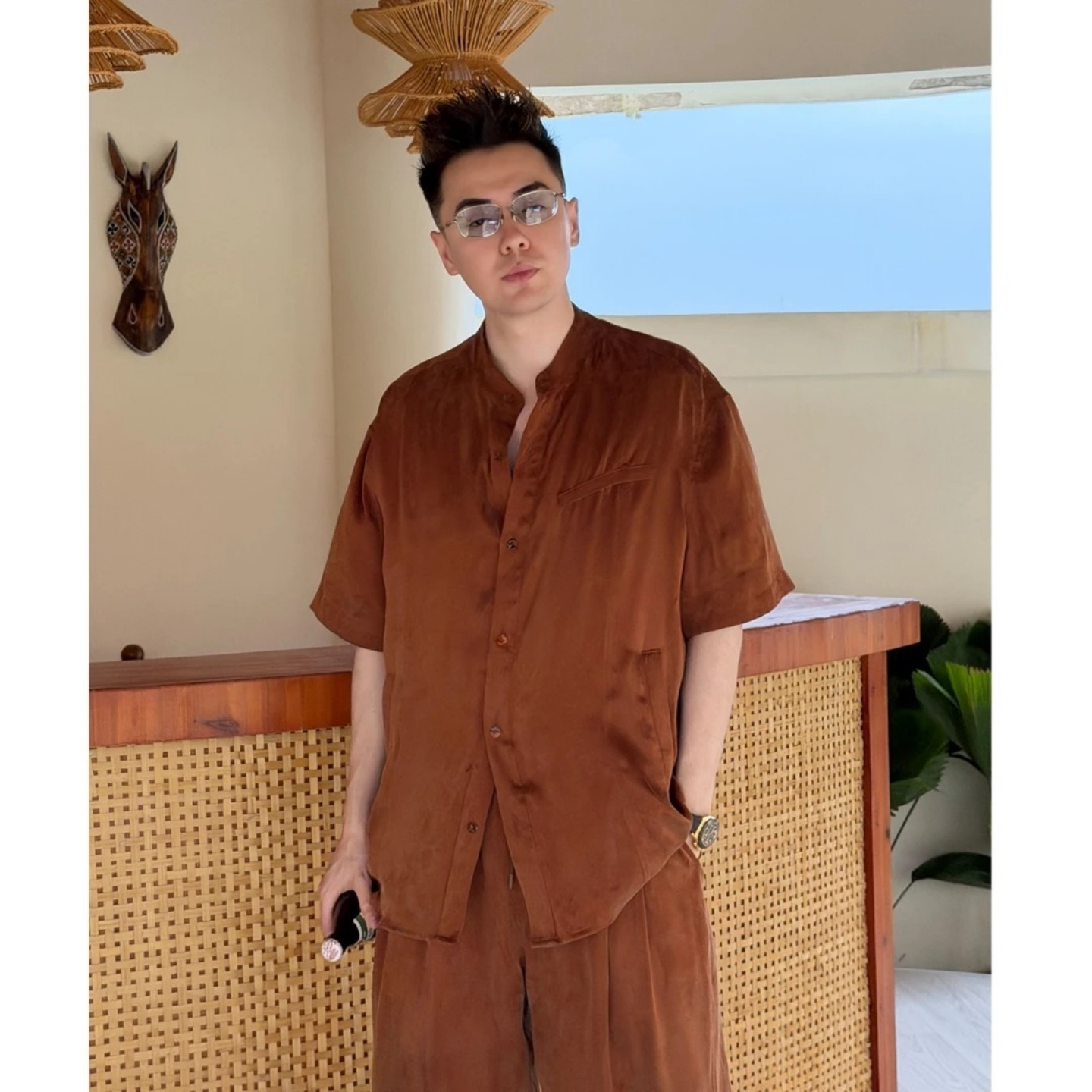 夏季时尚潮流百搭款男士套装
