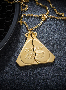 情侣嘻哈风学生礼物项链