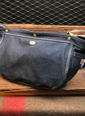 Metalize Olden Times复古丹宁牛仔帆布报童包男机车包单肩斜挎包