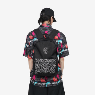 八三夭UP几何防水双肩后背包情侣款休闲潮流阿璞同款背包书包出行