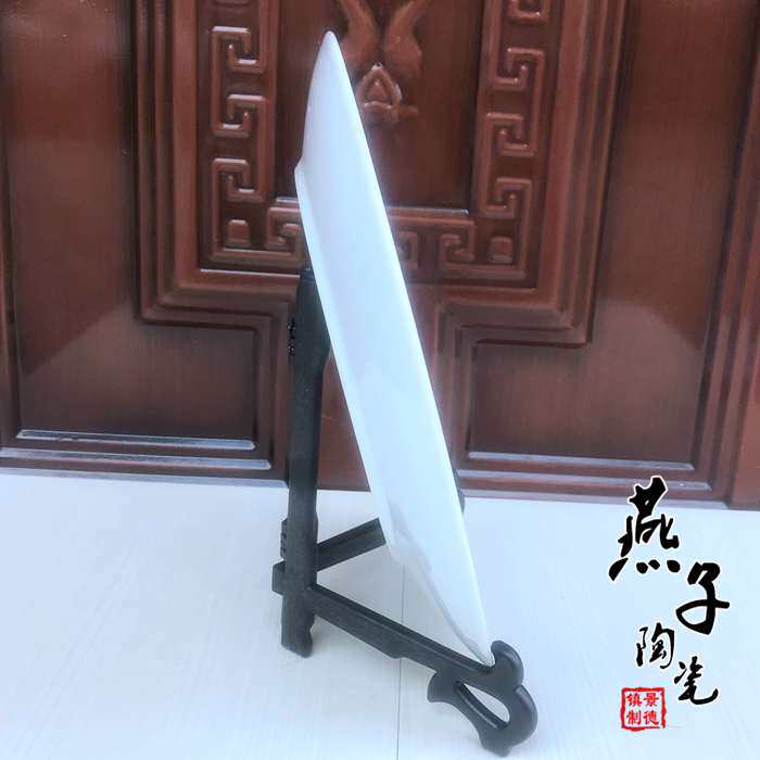 훌륭한 가치 JINGDEZHEN 도자기 파란색과 흰색 장식 도자기 접시 앉아 접시 교수형 접시 만다린 오리 물놀이 거실 장식품