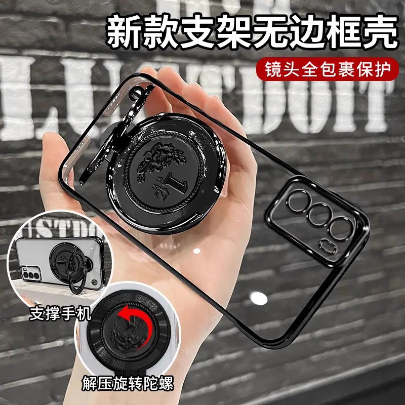 适用opporeno12电镀无边框手机壳