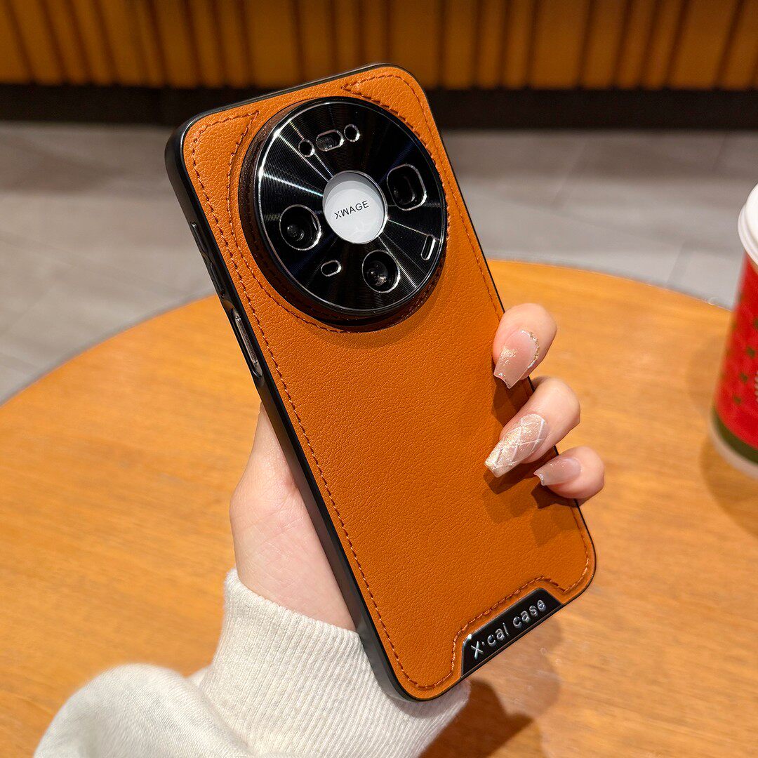 牛皮适用华为mate80promax手机壳mate70新款高级感小众简约全包防摔保护套60pro+新品男女款商务高端ins外壳