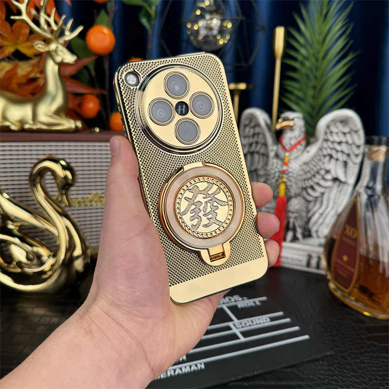 解压陀螺發旋转支架适用oppofindx8壳电镀散热网格壳findx9pro全包防摔散热x7ultra男女新款9pro带镜头膜套